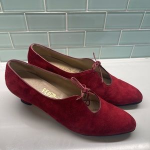 Salvatore Ferragamo Red Heels Size 10 Narrow